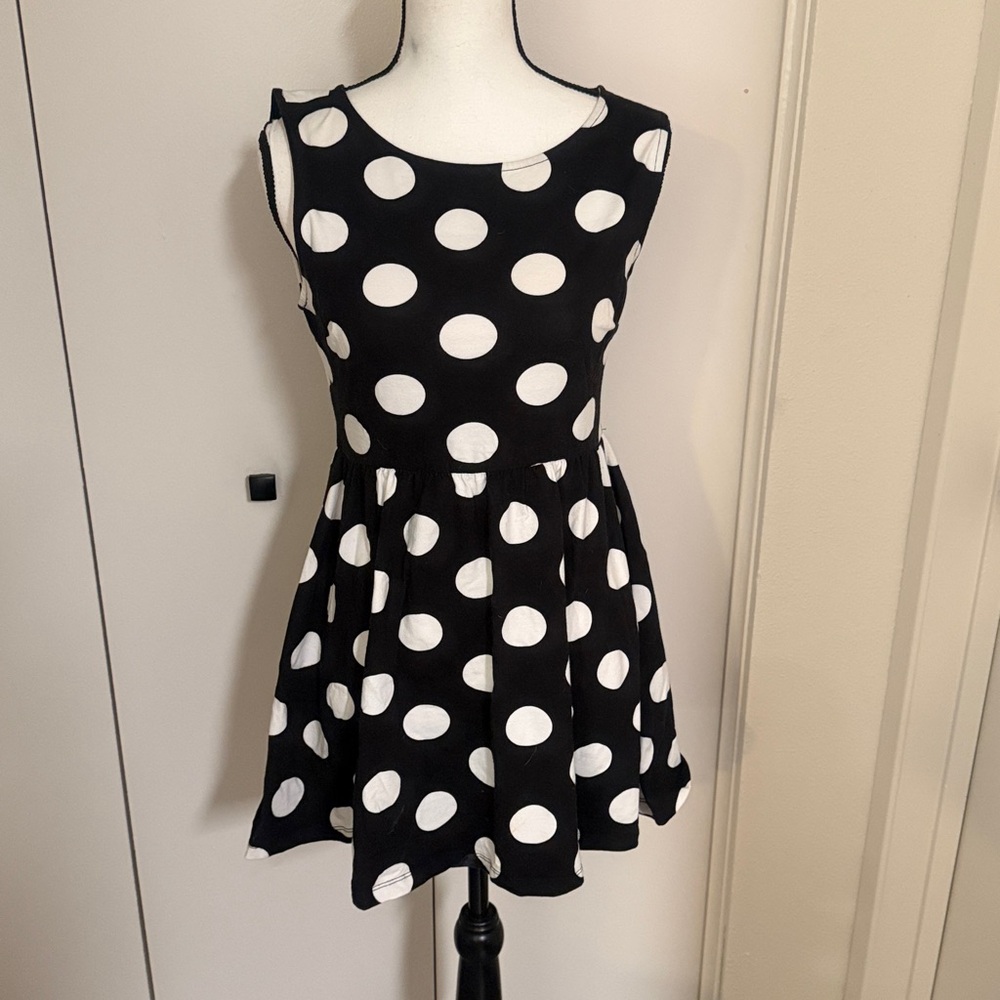 Forever 21 Black and White Polka Dot Mini Dress